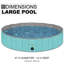 Piscine pliable pour chien - piscine et baignoire portables pour animaux de compagnie, PVC durable, drainage facile et conception sans gonflage-111670365-29430493