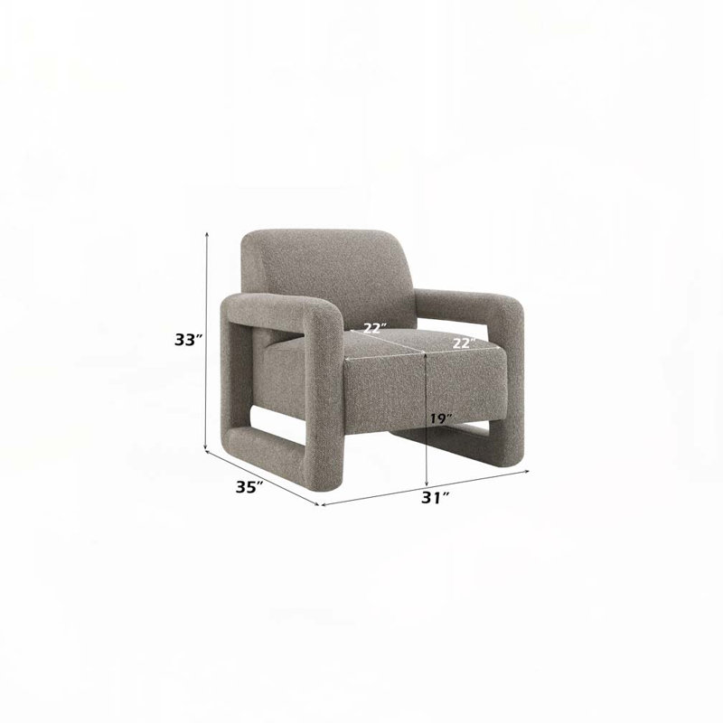 Fauteuil d'appoint en chenille