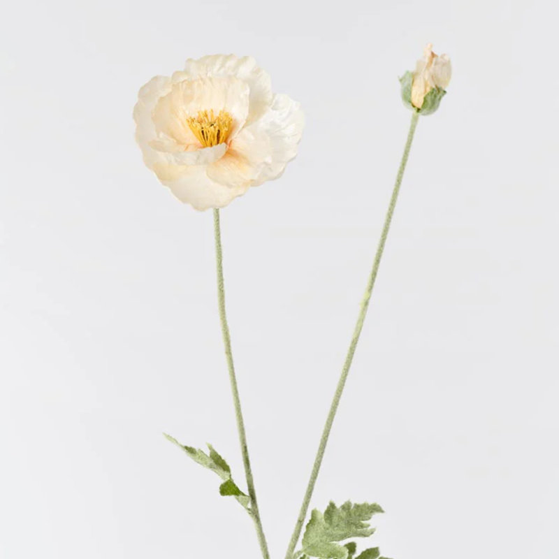 Bouquet de 1 branche artificielle Audet Autumn Champagne