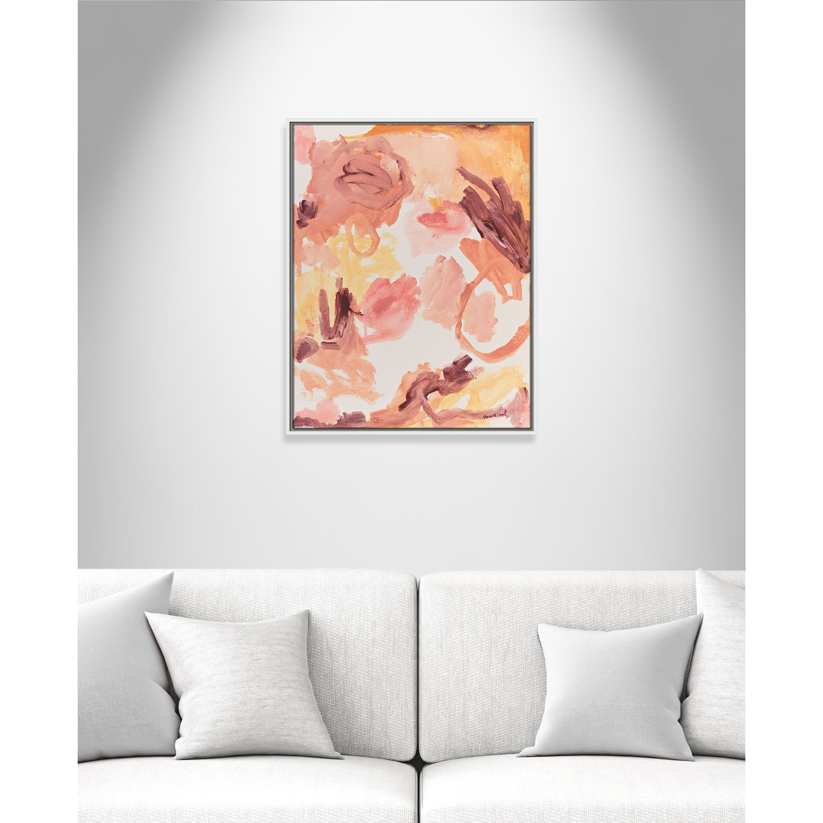 Living In A Dream Print by Marisol Evora, 23.5'' W x 29.5'' H, White Floater