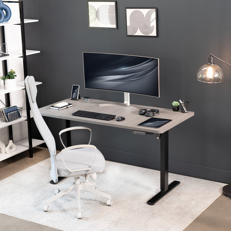 De table, 60" x 30", Gris foncé, 3-Piece