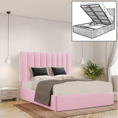Besar Upholstered Ottoman Storage Bed