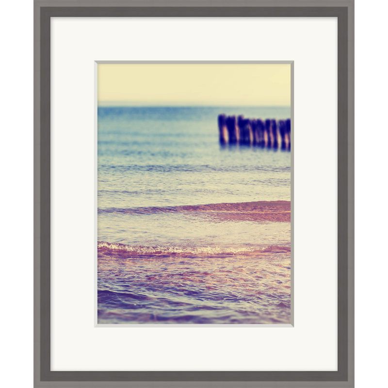 Beachside Pilings Print by Lillian August