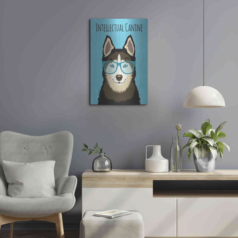 «Intellectual Canine» par Debbie Gray, H 24 po x l 16 po