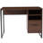 Henny Rustic Coffee Wood Grain Finish Computer Desk with Metal Frame