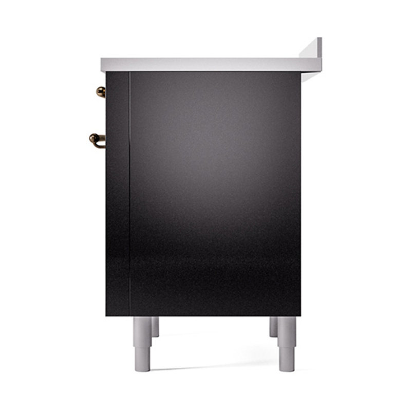 ILVE Nostalgie II Noblesse 36 in Induction Range, Glossy Black/Bronze