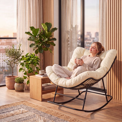Fauteuil à bascule Papasan