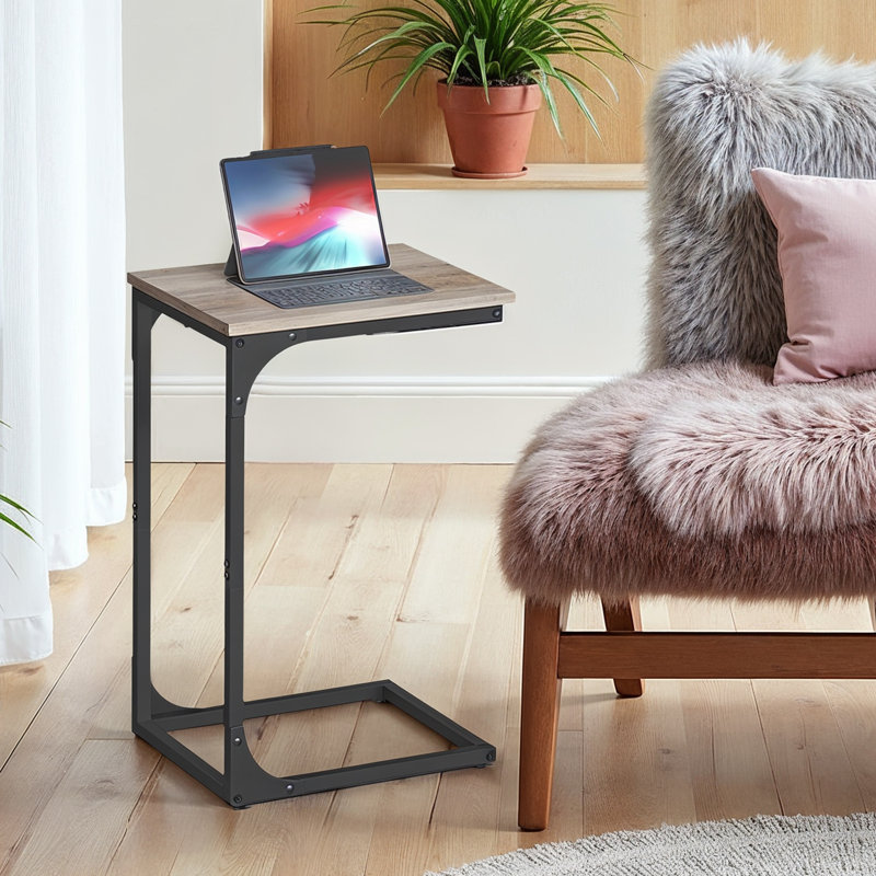 Mitul C-Shaped End Tables, Greige