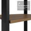  Armoire de rangement pour garde-manger avec 5 tablettes ouvertes de 23 po L pour l'organisation de la cuisine - noir / brun-1509717597
