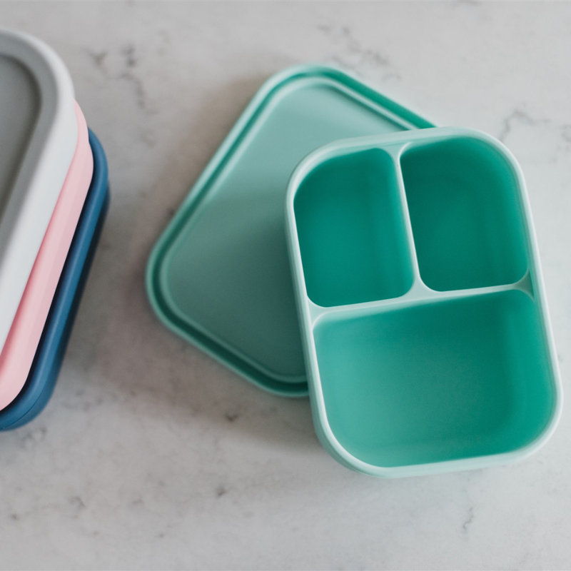 Boîte à bento en silicone Orele, Menthe