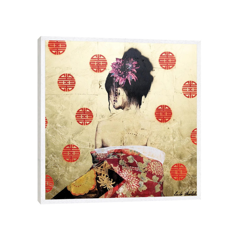 Secret Wish 1 Piece Painting on Canvas, 45.72cm H x 45.72cm W x 3.81cm D, White Floater Framed