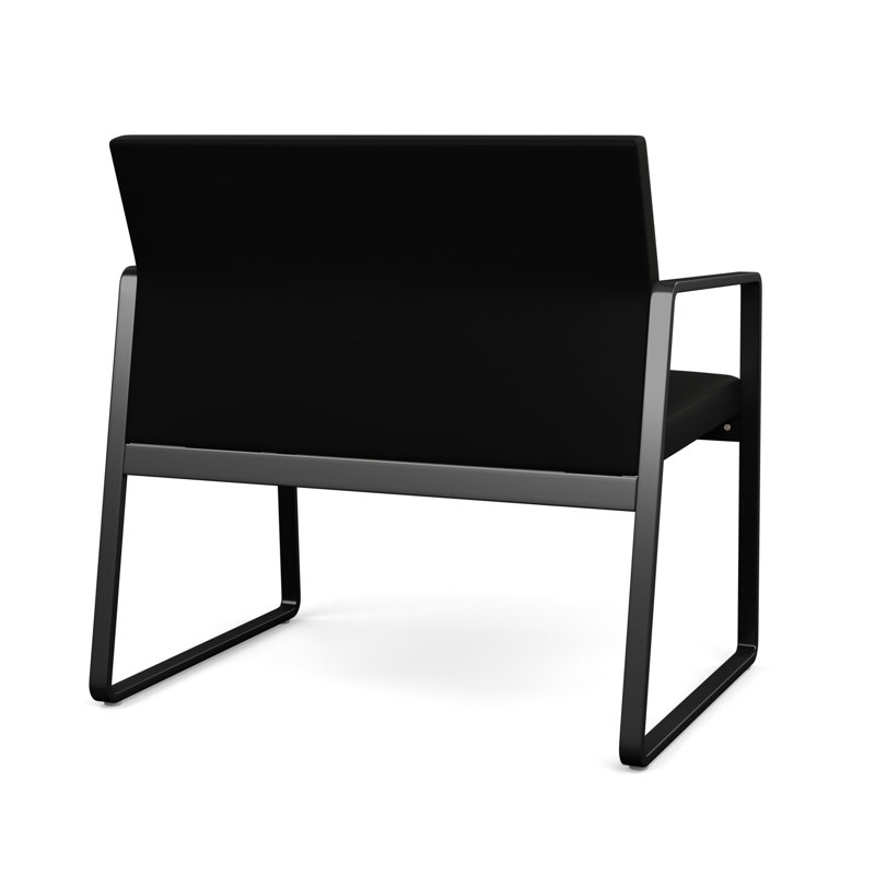 Fauteuil de bureau Gansett, Noir, Vinyle noir Patriot Plus