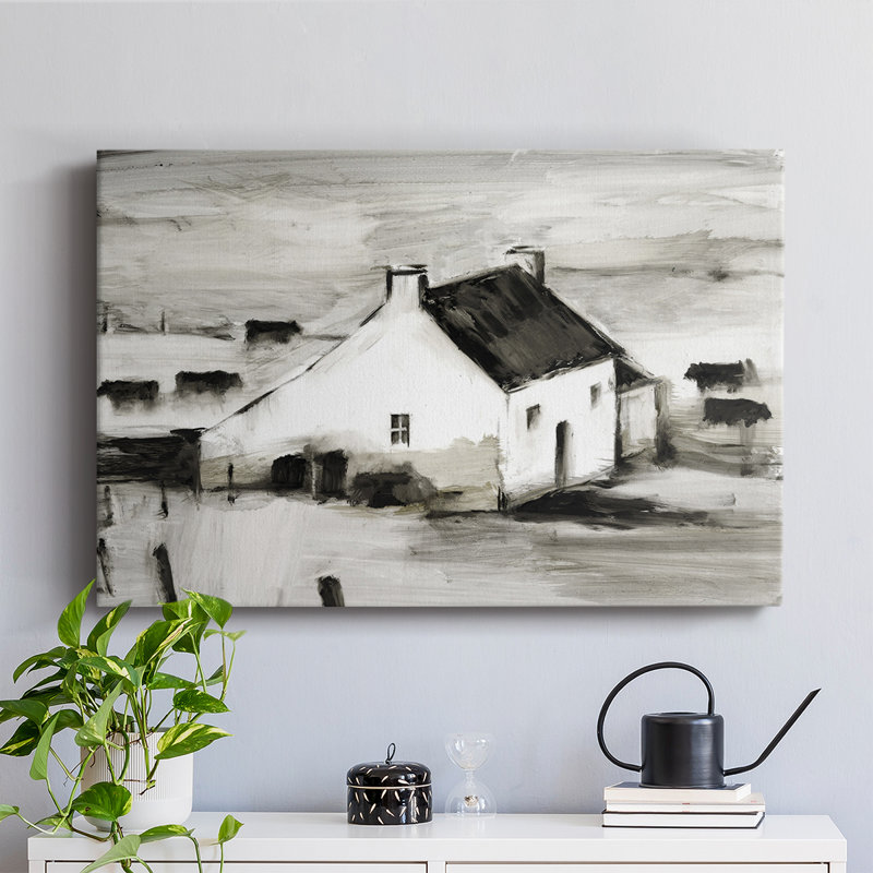 English Farmhouse II -Gallery Wraraped Cavas, H 40 po x l 60 po
