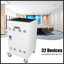Chariot de chargement mobile et armoire pour ordinateurs portables 30 tablettes avec serrure à combinaison