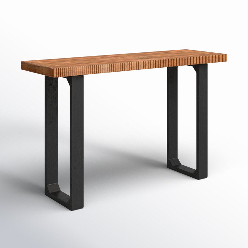 Urbana Solid Wood Console Table, Mid Tone Honey