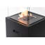 Faro - Portable Patio Heater - 8 KW Gas Propane Fireplace Outdoor, Garden (Black + Cover)