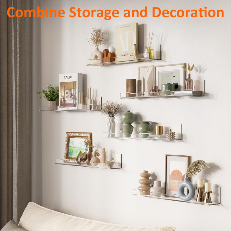 Ensemble de 12 tablettes murales en vinyle 12 po