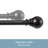Kielle Layla 1" Single Curtain Rod-71298828