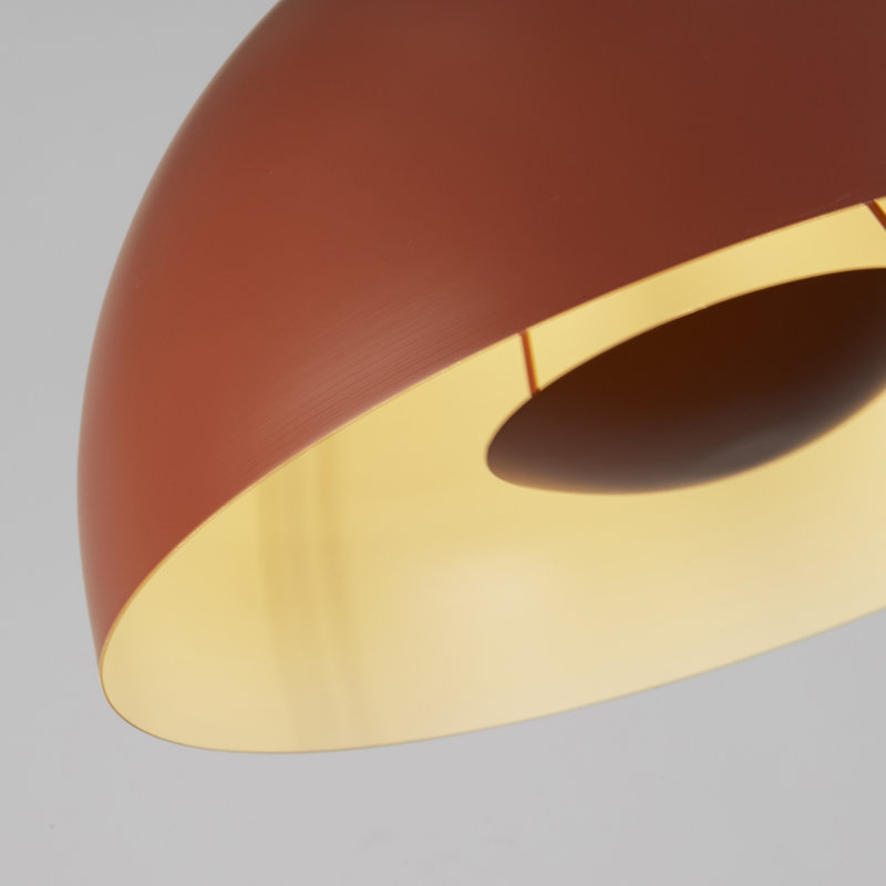 Palanga 1 - Light Pendant, Orange, 20.5cm H x 25cm W, Orange