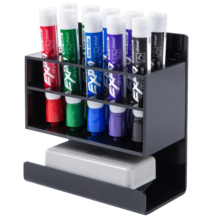 Fizza Acrylic Marker Pen Holder Inbox Zero Color: Black