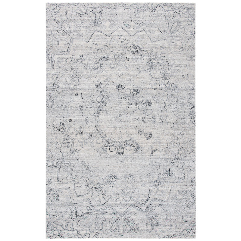 Hughley Hand Woven Wool and Polyester Oriental Area Rug , Rectangle 2' x 3'