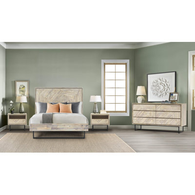 Breshay Solid Wood Piece Bedroom Set