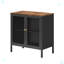 Armoire de rangement en métal et en acier avec 2 portes grillagées