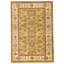 Hand Knotted Wool Area Rug in Camel And Ivory