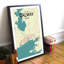 Galway City Map - No Frame Print-2108987037