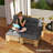 2 Seater Pallet Cushions Outdoor 3.9 in. Thick Replacement Pallet Sofa Cushions, Tufted Replacement Pads for Garden, Patio,wood-17621321