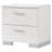White High Gloss 2-Drawer Nightstand