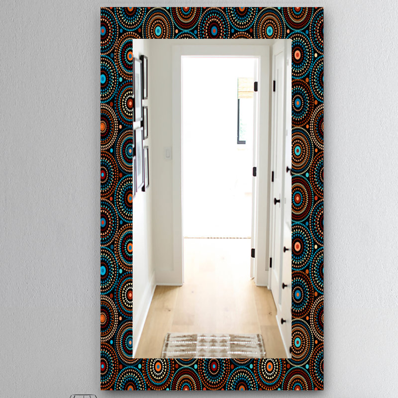 Miroir mural traditionnel 4 impressions obsidian, H 39,4 po x l 29,5 po