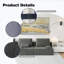 Canapé modulaire surdimensionné surdimensionné, ensemble de canapé de plancher Boucle de luxe, canapé convertible compressé, canapé spacieux rempli de mousse pour le salon, combinaison libre-660702652