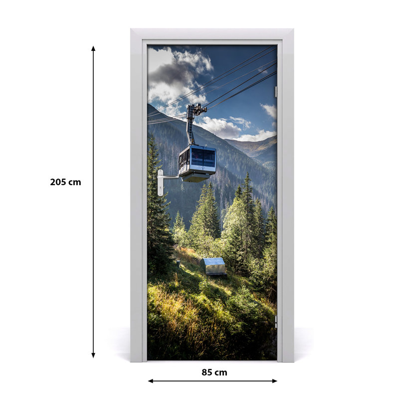 Rollercoaster Door Decal