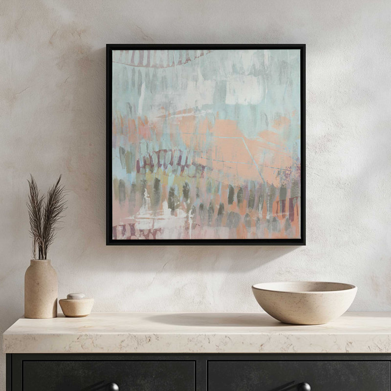Timed Notation I by June Erica Vess Canvas Art Print, Floater Framed Print without Mat Canvas, 36" H x 36" W, Maple