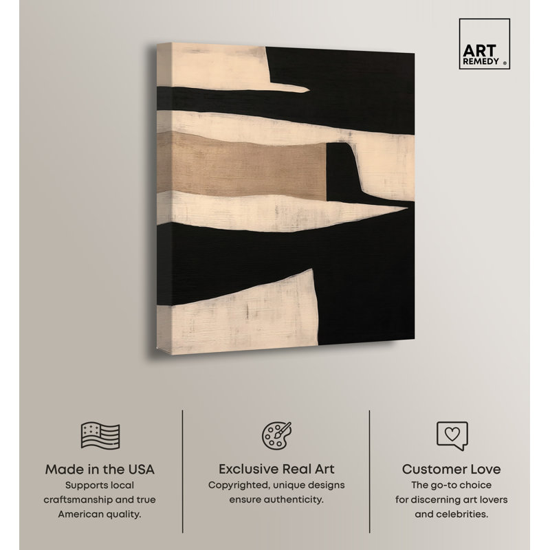 Art Remedy Maderas Texture Modern Earth Tone Abstracts Wall Art by Art Remedy