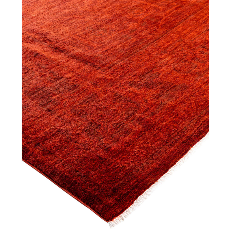 Overdyed One-of-a-Kind 8' 2" X 9' 10" Hand Knotted Area Rug
