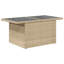  Ensemble de canapé de jardin avec accoudoirs réglables en poly rotin beige