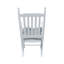 Chaise berçante en bois BLANC, sans passe-partout