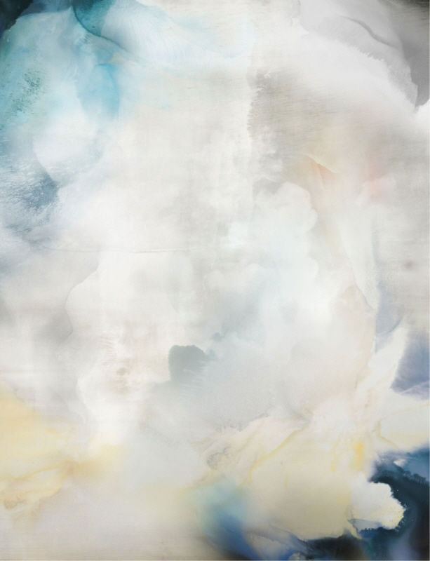 Ivory Blossom Print by James McAllen, Glass Coat, 31" H x 24" W x 1.5" D