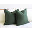 Housse 100% lin vert foncé -99028976