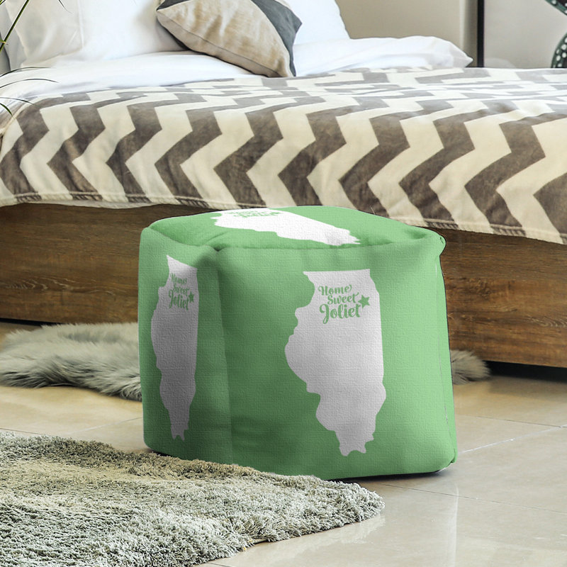 Repose-pieds cube joliet illinois, Vert