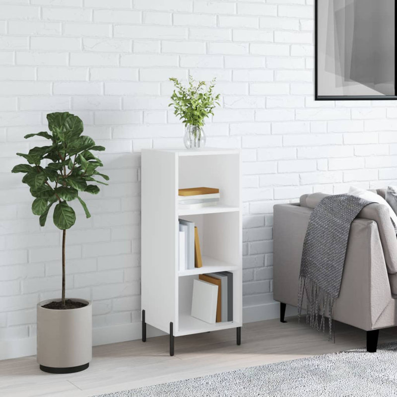 Maali 90cm H x 34.5cm W Standard Bookcase, White