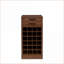 Armoire-bar à vin 28 bouteilles Cabinets, noyer brun moderne, l 17,8 po x P 15,95 po x H 35,43 po | Bois aggloméré | Traditionnel