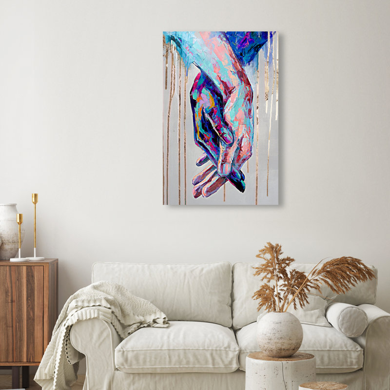 «Abstract Always Together», reproduction d'impression sur toile, H 36 po x l 24 po, Toile tendue, Sans cadre