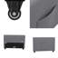Canapé-lit gris convertible avec causeuse, canapé-lit escamotable 3 en 1 avec dossier réglable, tissu respirant, ensemble 2 pièces pour petits espaces