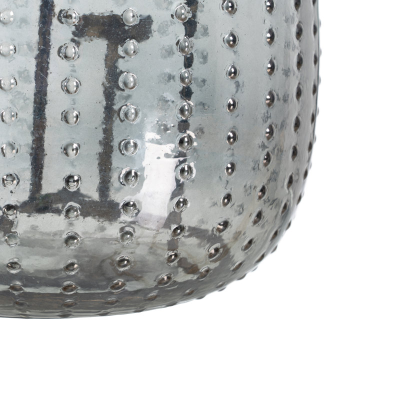 Glass Tabletop Tealight Holder, 25cm H x 28cm W x 28cm D