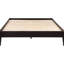 Lit plateforme double Rich Cappuccino - Limite de poids de 600 lb, fabriqué en bois franc asiatique de style sans sommier, 80,2 pouces de long, pour la chambre à coucher-762335675