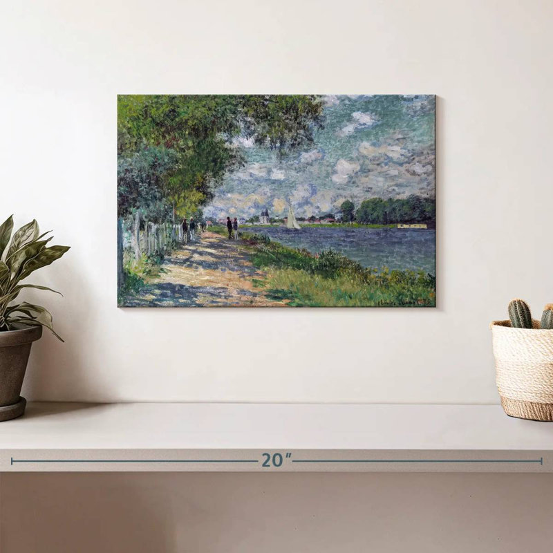 Tergel la seine à Argenteuil 1875, H 8 po x l 12 po
