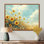 Campagne tournesols dans le vent - tournesols, art mural